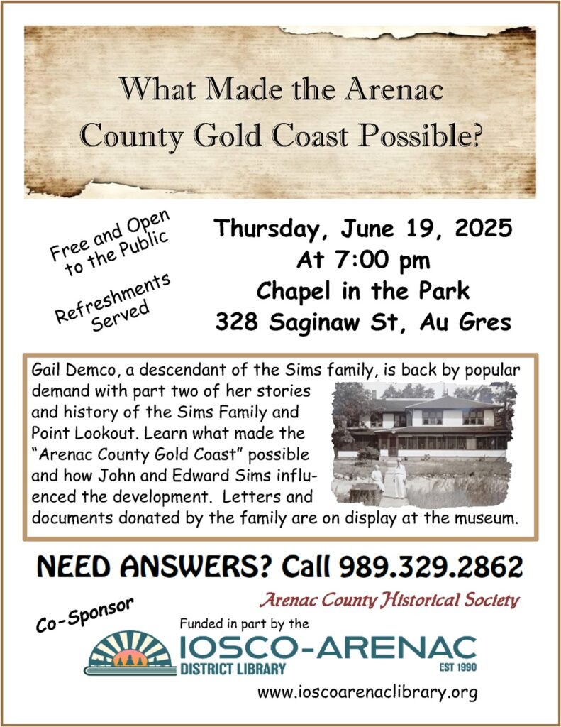 2025 Program Arenac Co Gold Coast