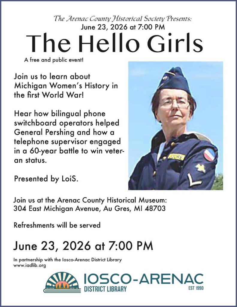 The Hello Girls presentation by LoiS @ Arenac Co Historical Society