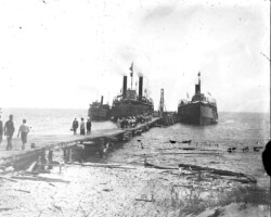 Ships appearing along the Point Lookout area