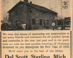 1942 Del Scott Mobil Holiday Ad 1942 Del Scott Mobil Holiday Ad