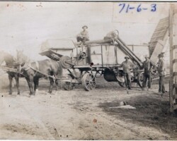 Circa 1905 Bill Goth's Threshing Machine Circa 1905 Bill Goth's Threshing Machine