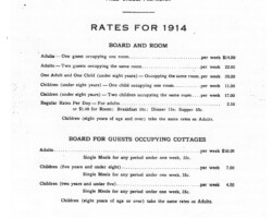 1914 Point Lookout Hotel Rates 1914 Point Lookout Hotel Rates