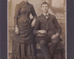 1887 Samuel Harrison & Mary Maria Johnson Wedding Photo 1887 Samuel Harrison & Mary Maria Johnson Wedding Photo