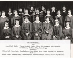 1957 County Normal's Graduates 1957 County Normal's Graduates