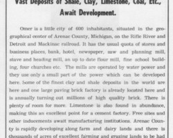 1880s Omer Awaits Development Ad 1880s Omer Awaits Development Ad