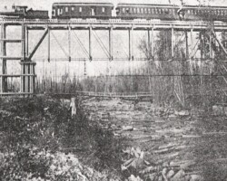 DBCA RR Train on High Iron Bridge (Date unknown) DBCA RR Train on High Iron Bridge (Date unknown)