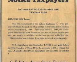 1946 Notice to 10-year Plan Taxpayers 1946 Notice to 10-year Plan Taxpayers