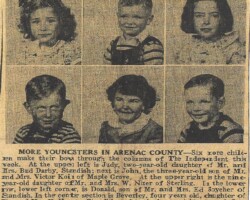 1947 Youngsters in Arenac Co 1947 Youngsters in Arenac Co