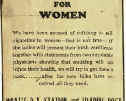 1945 Cigarettes for Women Ad 1945 Cigarettes for Women Ad