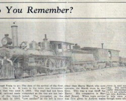 1903 1st Train to Arrive in Au Gres. 1903 1st Train to Arrive in Au Gres.