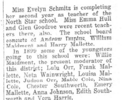 1933 Apr 26 North Star School, Deep Rvr Twp, Dist 1 Update 1933 Apr 26 North Star School, Deep Rvr Twp, Dist 1 Update