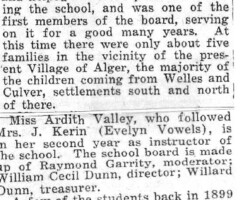 1933 Alger School, Moffatt Twp, Dist 1 Update 1933 Alger School, Moffatt Twp, Dist 1 Update