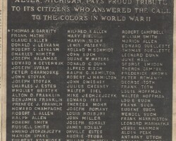 1946 Alger Park WWII Roll of Honor. 1946 Alger Park WWII Roll of Honor.