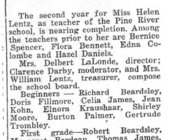 1933 Pine River School, Standish Twp, Dist 1 Update 1933 Pine River School, Standish Twp, Dist 1 Update