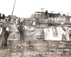 Circa 1890 Picnic at Omer Dam Circa 1890 Picnic at Omer Dam