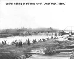 Circa 1890 Sucker Seining on Rifle River Circa 1890 Sucker Seining on Rifle River