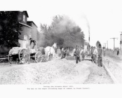 Circa 1921 Street Paving Crew Circa 1921 Street Paving Crew