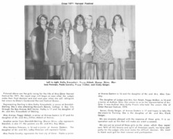 1971 Omer Centennial Harvest Festival Queen Contestants 1971 Omer Centennial Harvest Festival Queen Contestants