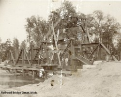 Railroad Bridge Construction (Date unknown) Railroad Bridge Construction (Date unknown)