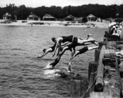 Diving Off Point Lookout Resort Dock (Date unknown) Diving Off Point Lookout Resort Dock (Date unknown)