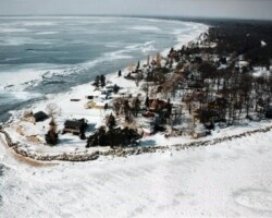 Point Lookout Aerial View in Winter (Date unknown) Point Lookout Aerial View in Winter (Date unknown)