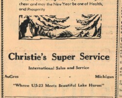 Christie's Super Service Holiday Ad (Date unknown) Christie's Super Service Holiday Ad (Date unknown)
