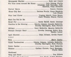 1948 Ruth's Dance Revue at Au Gres Theatre 1948 Ruth's Dance Revue at Au Gres Theatre