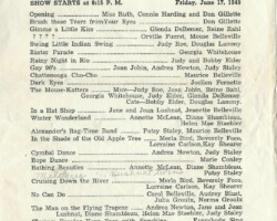 1949 Ruth's Dance Revue at Omer Auditorium 1949 Ruth's Dance Revue at Omer Auditorium