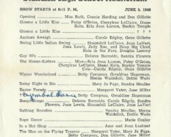 1949 Ruth's Dance Revue at Standish HS Auditorium 1949 Ruth's Dance Revue at Standish HS Auditorium