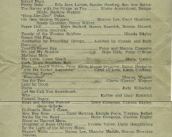 1953 Ruth's Dance Revue at Au Gres, Standish & Tawas Gymnasiums 1953 Ruth's Dance Revue at Au Gres, Standish & Tawas Gymnasiums