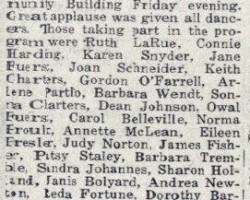 News Notes Miss Ruth Omer Revue (Date unknown) News Notes Miss Ruth Omer Revue (Date unknown)