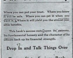 1918 Turner State Savings Bank Ad 1918 Turner State Savings Bank Ad