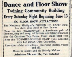 1942 Twining Dance & Floor Show Ad 1942 Twining Dance & Floor Show Ad