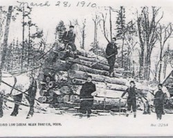 Winter Logging Scene (Date unknown) Winter Logging Scene (Date unknown)