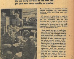 1946 Pomeroy & Tennis Auto Sales Ad 12-300 1946 Pomeroy & Tennis Auto Sales Ad