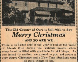 Collier's Hotel Holiday Ad (Date unknown) Collier's Hotel Holiday Ad (Date unknown)