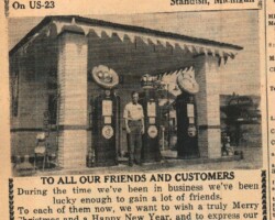 Glenn's Standard Station Holiday Ad (Date unknown) Glenn's Standard Station Holiday Ad (Date unknown)