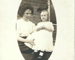 Who are they? Where? When? Woman and child